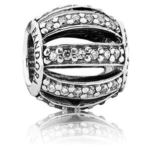 PANDORA Leading Lady Charm with Clear Zirconia Authentic Sterling Silver Sparkle